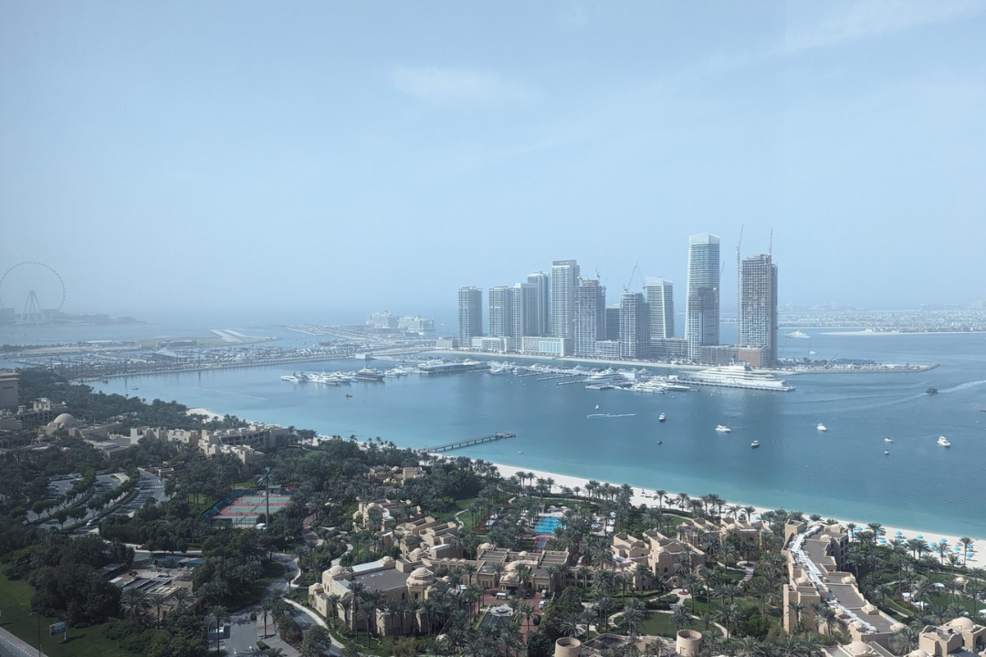 Dubai Marina panoramic view from Blacksea Business Center